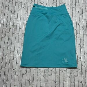 Chic Turquoise Pencil Skirt